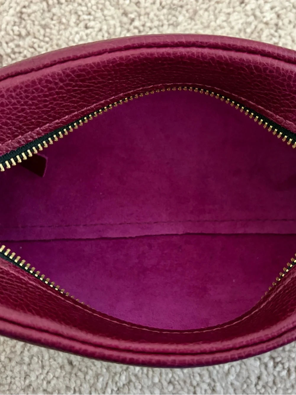 Portland Leather Goods Astra pouch in Orchid